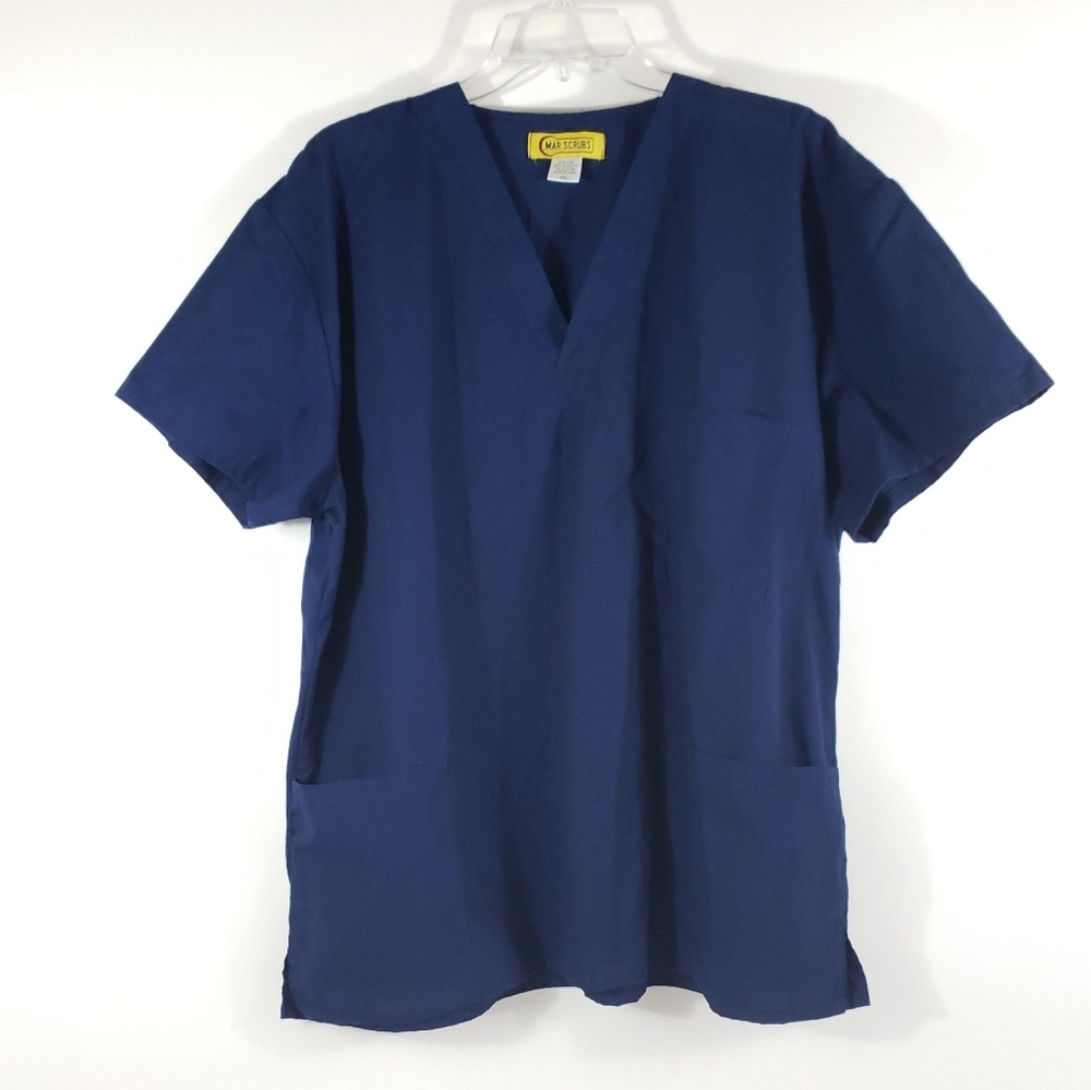 MAR SCRUBS Top Medical 3 Pockets  2 XL Mens Blue